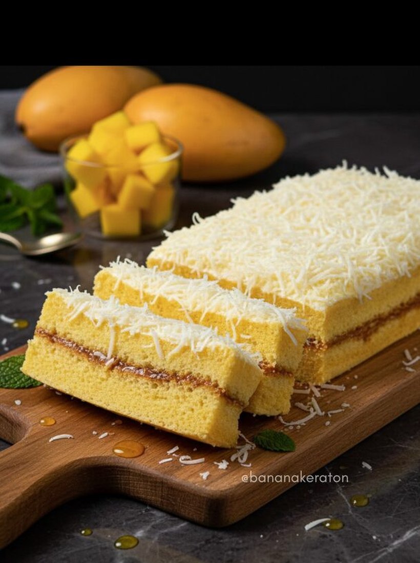 Cake Mangga topping keju
